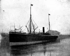 The Spanish-American War: steam-ship "Buenaventura," captured...by the US gun-boat "Nashville", 1898 Creator: Unknown