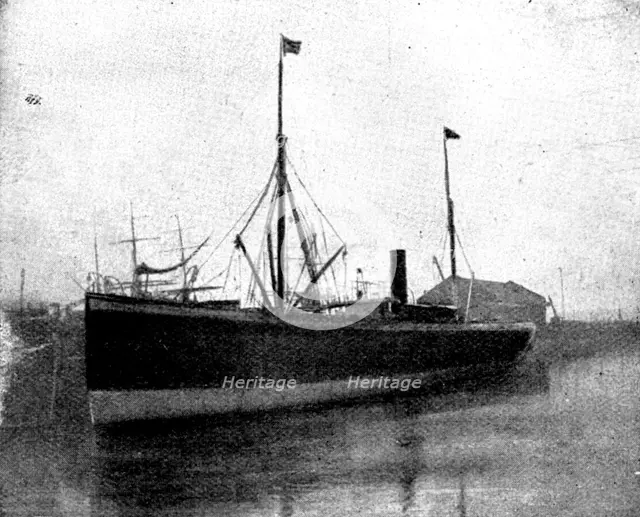 The Spanish-American War: steam-ship "Buenaventura," captured...by the US gun-boat "Nashville", 1898 Creator: Unknown.