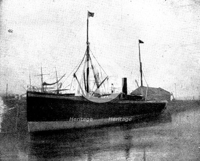 The Spanish-American War: steam-ship "Buenaventura," captured...by the US gun-boat "Nashville", 1898 Creator: Unknown.