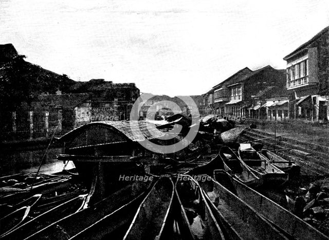 The Spanish-American War: scenes at Manila - Outer Moat, 1898. Creator: Unknown.