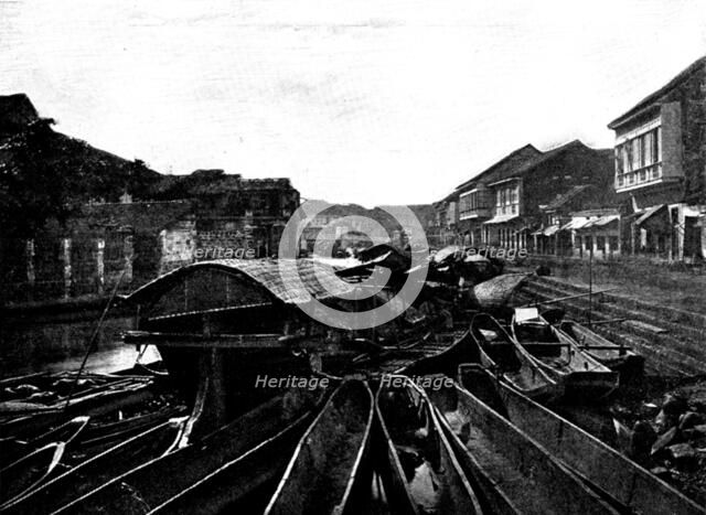 The Spanish-American War: scenes at Manila - Outer Moat, 1898. Creator: Unknown.