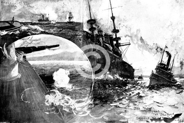 The Spanish-American War: sketches by our special artist, Mr. H. C. Seppings Wright, 1898. Creator: Unknown.