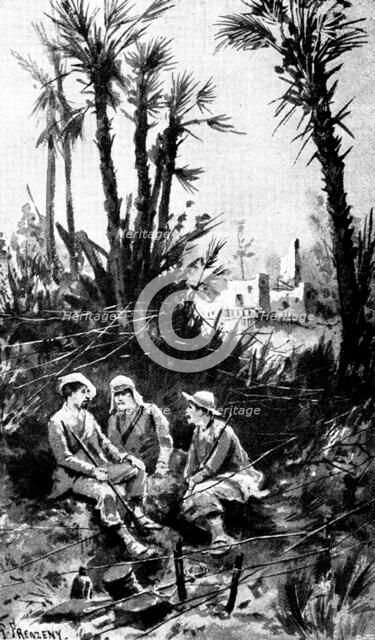 The Spanish-American War: Spanish outposts in Cuba: wire defences in use by the Spanish troops, 1898 Creator: Unknown.