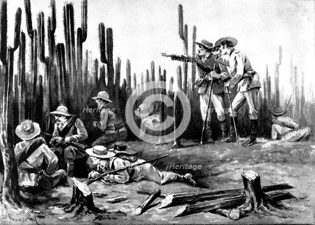 The Spanish-American War: Spanish outposts in Cuba - a natural stockade, 1898. Creator: Unknown.