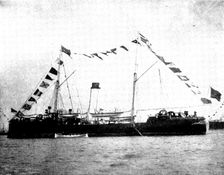 The Spanish-American War: Spanish war-ships - Marques de la Ensenada, third class cruiser, 1898. Creator: Symonds & Co