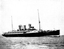 The Spanish-American War: Spanish war-ships - Columbia, Hamburg-American liner, 1898. Creator: Symonds & Co