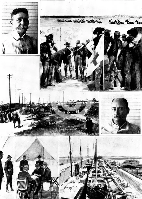 The Spanish-American War: the American Mobilisation at Tampa: scenes of camp life, 1898. Creator: Unknown.