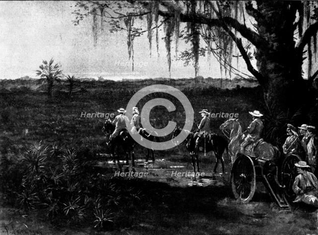 The Spanish-American War: the deadly Palmetto Swamps of Cuba, 1898. Creator: Unknown.