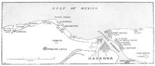 The Spanish-American War: the defences of Havana...official chart issued to U.S. Navy, 1898. Creator: Carl Hentschel