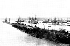 The Spanish-American War: the harbour of Las Palmas, the capital of Grand Canary, 1898. Creator: Charles Nanson