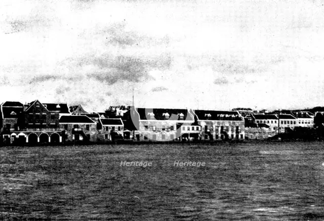 The Spanish-American War: the harbour, Willemstad, Curaçoa, 1898. Creator: Unknown.