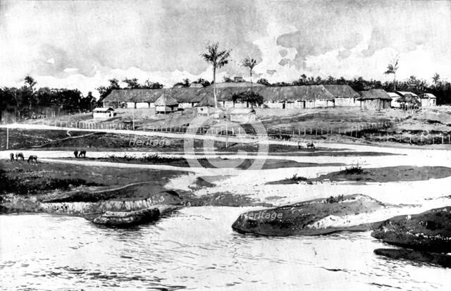 The Spanish-American War: the "Sandoval" encampment in the vicinity of Guantanamo, 1898. Creator: Unknown.