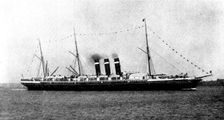 The Spanish-American War: the steam-ship "New York," acquired by the American Government, 1898. Creators: Unknown, Gregory