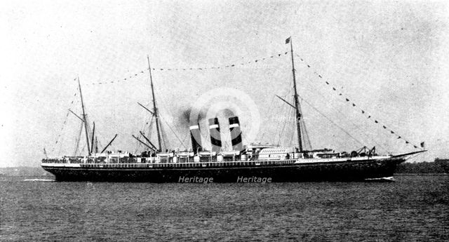 The Spanish-American War: the steam-ship "New York," acquired by the American Government, 1898. Creators: Unknown, Gregory.