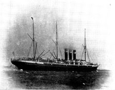 The Spanish-American War: US steam-ship Paris, 1898. Creator: G. West and Son