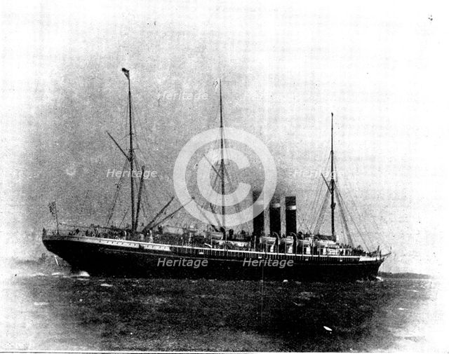 The Spanish-American War: US steam-ship Paris, 1898. Creator: G. West and Son.
