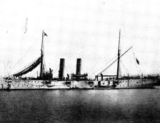 The Spanish-American War: US war-ships - Marblehead, twin-screw cruiser, 1898. Creator: Symonds & Co