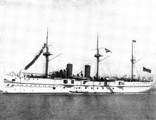 The Spanish-American War: US war-ships - San Francisco, twin-screw cruiser, 1898. Creator: Symonds & Co