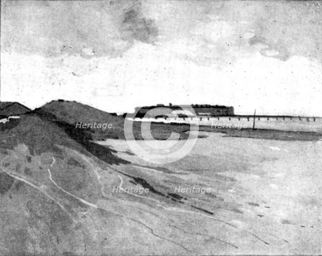 The Spanish-American War: views of Key West... Fort Taylor, with large sand battery..., 1898. Creator: Unknown.