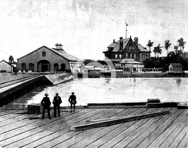 The Spanish-American War: views of Key West...Naval Department and Government Storage..., 1898. Creator: Unknown.