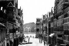The Spanish-American War: Willemstad Harbour - approach to the drawbridge from the town, 1898. Creator: Unknown