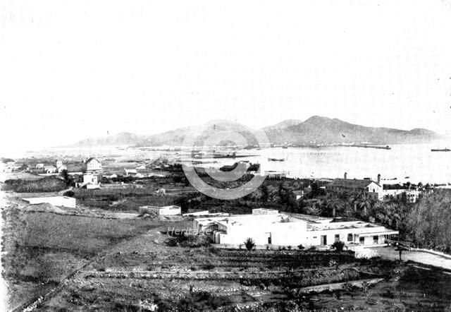 The Spanish-American War:...Grand Canary Island...port of Las Palmas and the Isleta..., 1898. Creator: Charles Nanson.