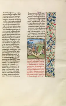The Spanish and French Capturing Lands in Galicia, c1380s; Chroniques (Book Three), about 1480-1483. Creator: Unknown