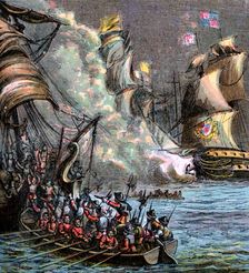 The Spanish Armada 1588, (c1850)