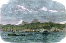 The Spanish blockading squadron at Valparaiso, Chile, c1880