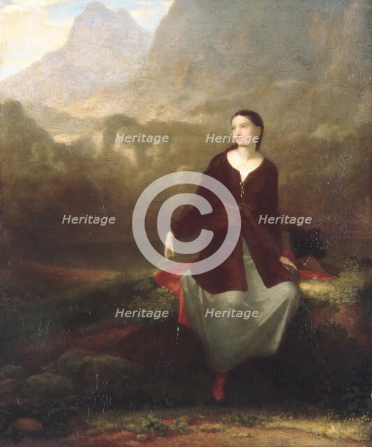 The Spanish Girl in Reverie, 1831. Creator: Washington Allston.