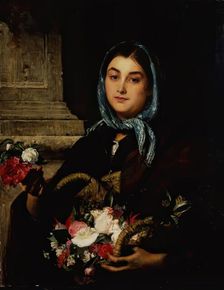 The Spanish Flower Seller, 1864. Creator: John Phillip