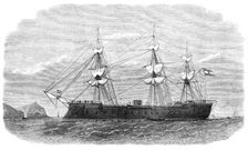 The Spanish iron-clad frigate Numancia in the harbour of Callao, 1865. Creator: Unknown