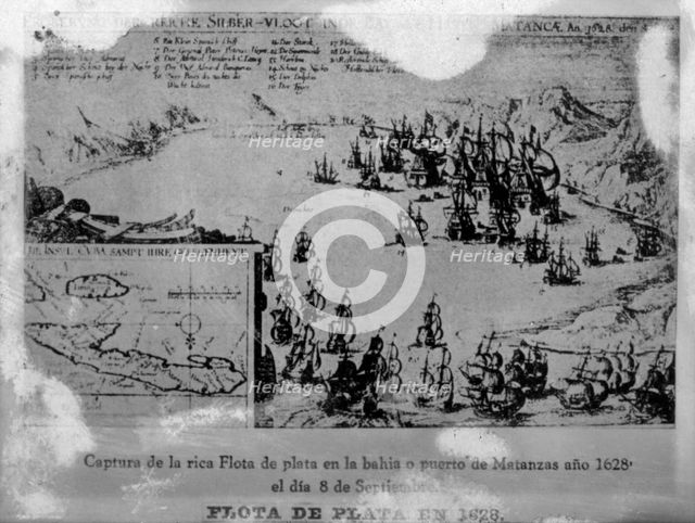 The Spanish Silver Fleet, (1628), 1920s. Artist: Unknown