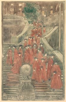 The Spanish Steps, 1898-1899. Creator: Maurice Prendergast (American, 1858-1924)