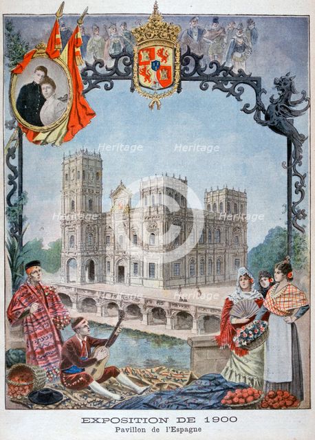 The Spanish pavilion at the Universal Exhibition of 1900, Paris, 1900. Artist: Unknown