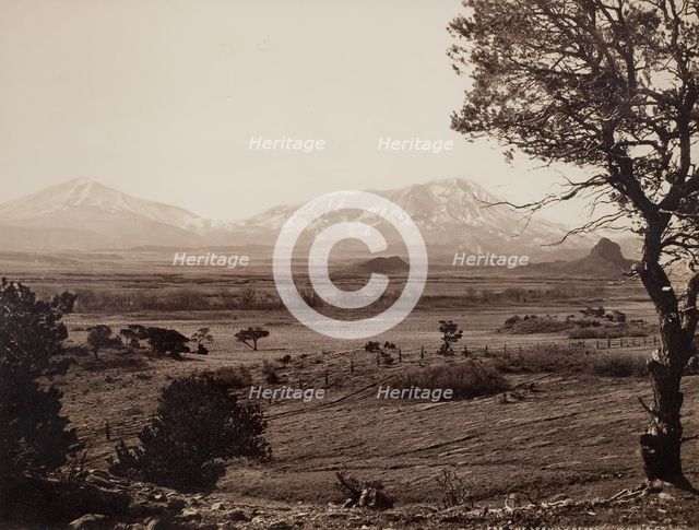 The Spanish Peaks, c. 1871. Creator: William H. Jackson.