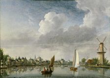 The Spaarne River in Haarlem , 1750. Creator: Compe, Jan ten (1713-1761)
