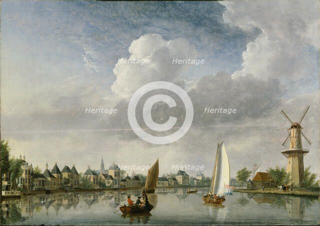 The Spaarne River in Haarlem , 1750. Creator: Compe, Jan ten (1713-1761).