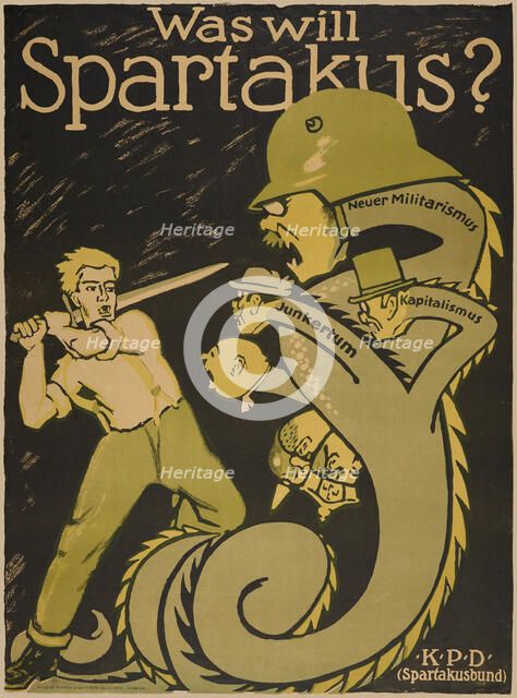 The Spartacus League (Spartakusbund), 1919. Creator: Hirsch, Karl Jakob (1892-1952).