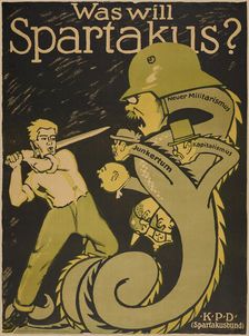 The Spartacus League (Spartakusbund), 1919. Creator: Hirsch, Karl Jakob (1892-1952)