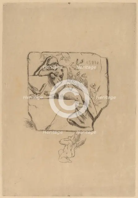 The Sparrow of Lesbie (Le moineau de Lesbie). Creator: Félicien Rops.