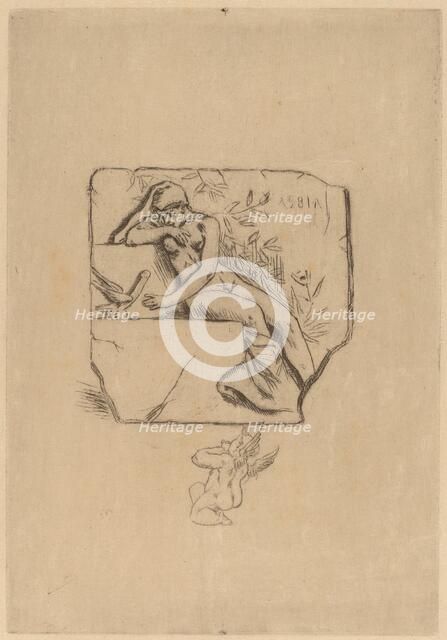 The Sparrow of Lesbie (Le moineau de Lesbie). Creator: Félicien Rops.