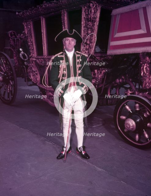 The Speaker's coronation coachman, London, c1953. Creator: Arthur Charles Kirby Ware.