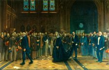 The Speaker's Procession, 1884 (1947). Creator: Francis Wilfrid Lawson