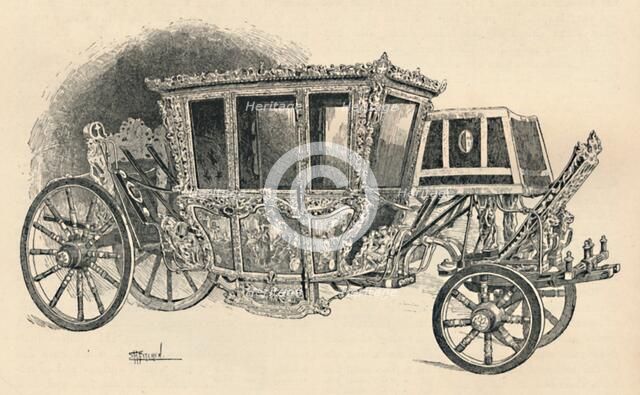 'The Speaker's Carriage: Seventeenth Century. (South Kensington)', 1886. Artist: E H Fitchen.