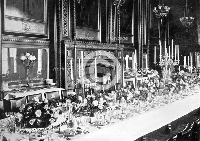 The Speaker's State Dining Room, House of Commons, Westminster, London, c1905. Artist: Unknown