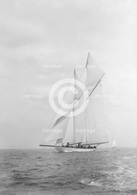 The spectacular 338-ton Big Class schooner 'Westward', 1926. Creator: Kirk & Sons of Cowes.