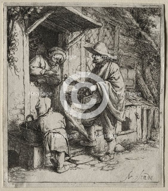 The Spectacle Seller. Creator: Adriaen van Ostade (Dutch, 1610-1684).