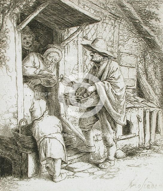 The Spectacle Seller, c1646. Creator: Adriaen van Ostade.