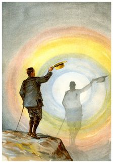 The spectre and circular rainbow 1898.Artist: FA Brockhaus